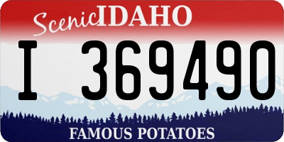 ID license plate I369490