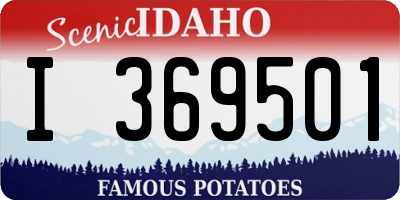 ID license plate I369501