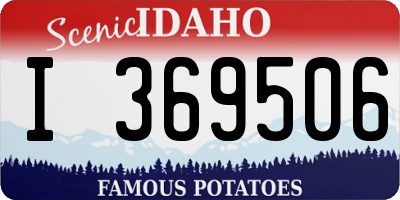 ID license plate I369506
