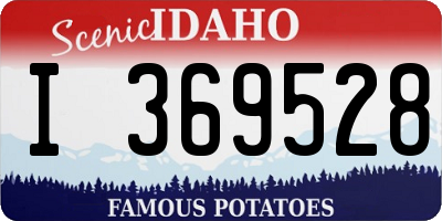 ID license plate I369528