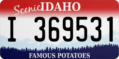 ID license plate I369531
