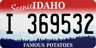 ID license plate I369532