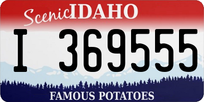 ID license plate I369555