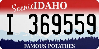 ID license plate I369559