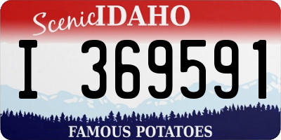 ID license plate I369591