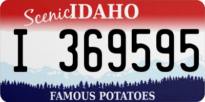 ID license plate I369595