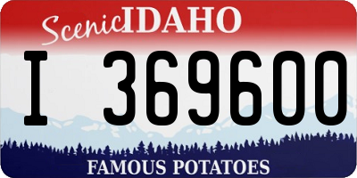 ID license plate I369600