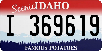 ID license plate I369619
