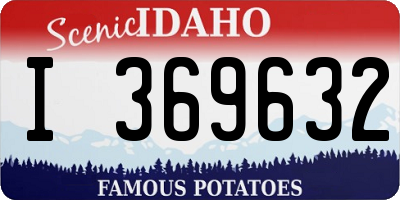 ID license plate I369632
