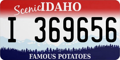ID license plate I369656