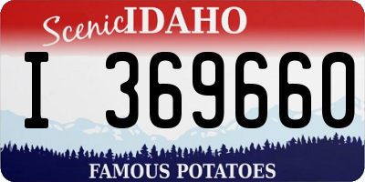 ID license plate I369660