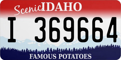 ID license plate I369664