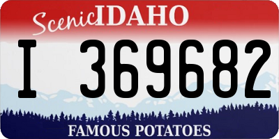 ID license plate I369682