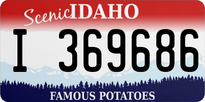 ID license plate I369686