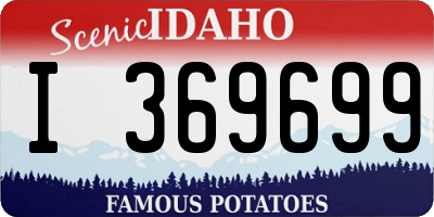 ID license plate I369699