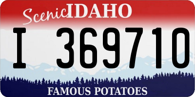 ID license plate I369710