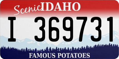 ID license plate I369731
