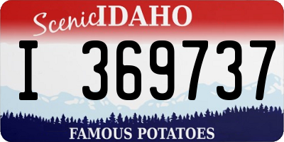 ID license plate I369737