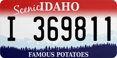 ID license plate I369811
