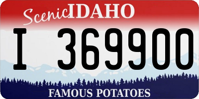 ID license plate I369900