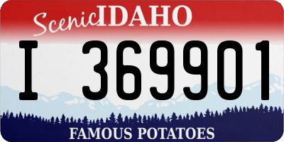 ID license plate I369901