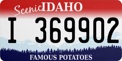 ID license plate I369902