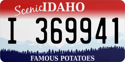 ID license plate I369941
