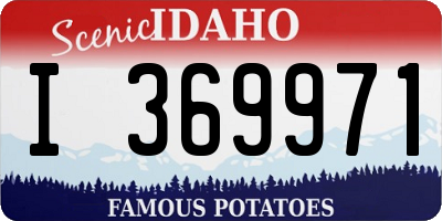 ID license plate I369971