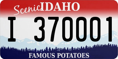 ID license plate I370001