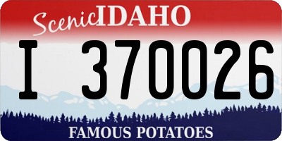 ID license plate I370026