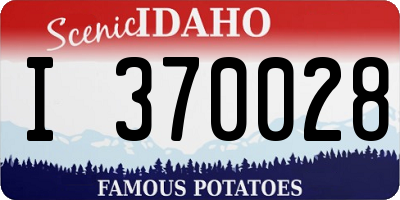 ID license plate I370028