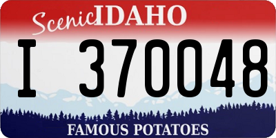 ID license plate I370048