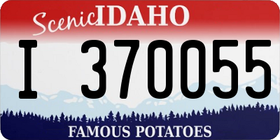 ID license plate I370055