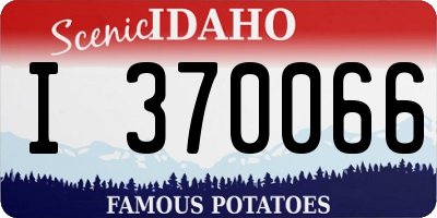ID license plate I370066