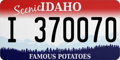 ID license plate I370070