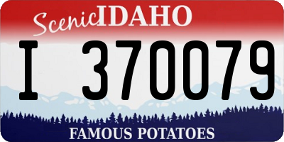 ID license plate I370079