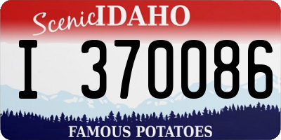 ID license plate I370086