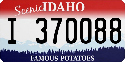 ID license plate I370088