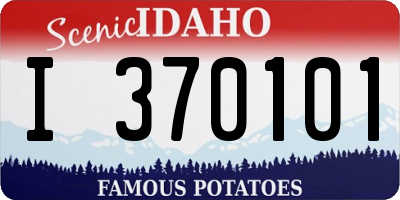 ID license plate I370101