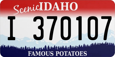 ID license plate I370107