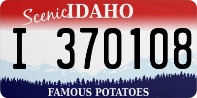 ID license plate I370108