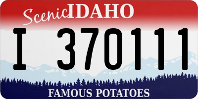 ID license plate I370111