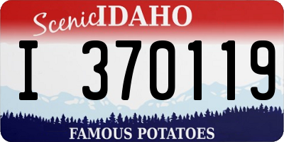 ID license plate I370119