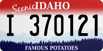 ID license plate I370121