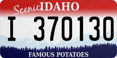 ID license plate I370130