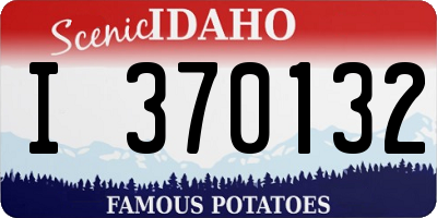 ID license plate I370132
