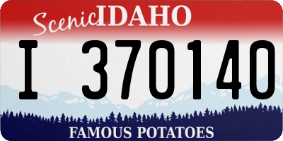 ID license plate I370140