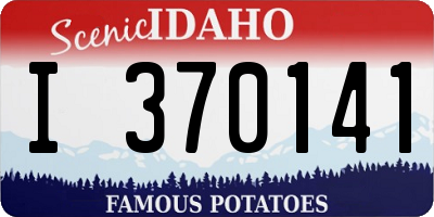 ID license plate I370141