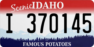 ID license plate I370145