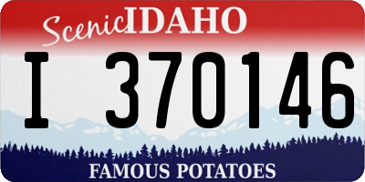 ID license plate I370146
